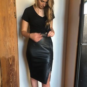 Zara Vegan Leather Skirt